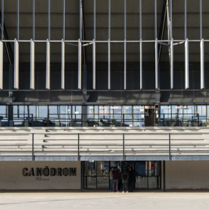 View of the entrance to the Barcelona Canòdrom