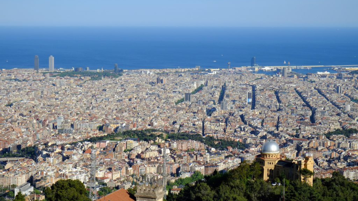 Imagen panorámica de Barcelona