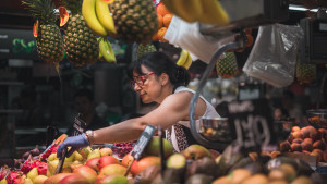 Fruteria d'un mercat