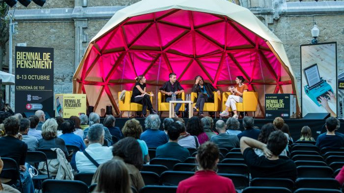 Biennal de Pensament 2024. Tàpies i els ideals de la modernitat. Perejaume, David Bestué, Joana Hurtado i Rita Roig. Foto: Jordi López