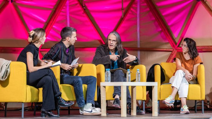 Biennal de Pensament 2024. Tàpies i els ideals de la modernitat. Perejaume, David Bestué, Joana Hurtado i Rita Roig. Foto: Jordi López