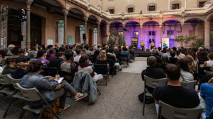 Biennal de Pensament 2024. Els models europeus d’acollida i inclusió social de la immigració. Christophe Bertossi i Blanca Garcés. Foto: Jordi López